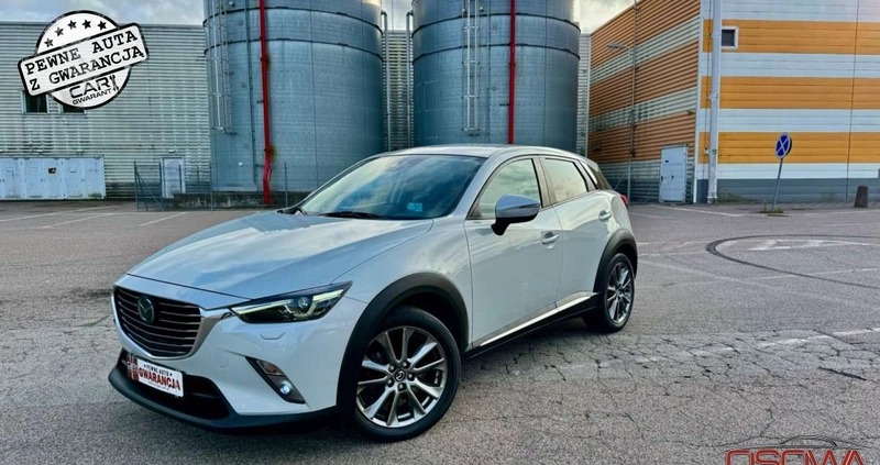 Mazda CX-3 cena 71777 przebieg: 119000, rok produkcji 2017 z Limanowa małe 781